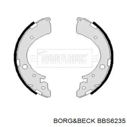 BBS6235 Borg&beck колодки тормозные задние барабанные