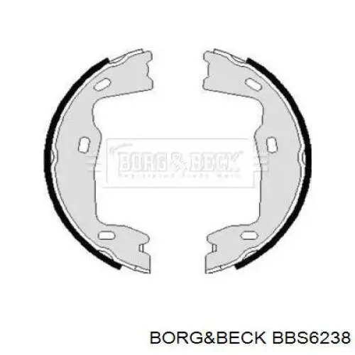BBS6238 Borg&beck колодки ручника (стояночного тормоза)