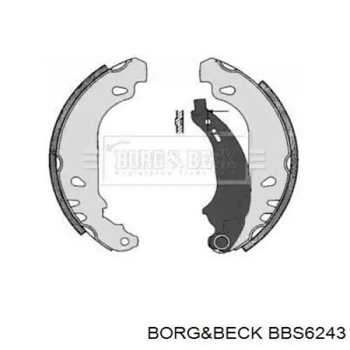 Задние барабанные колодки BBS6243 Borg&beck