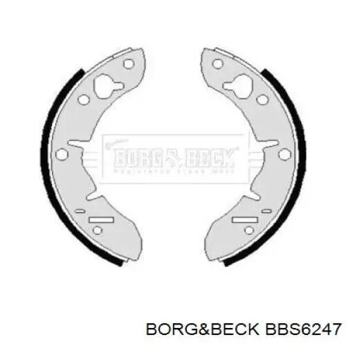 Задние барабанные колодки BBS6247 Borg&beck