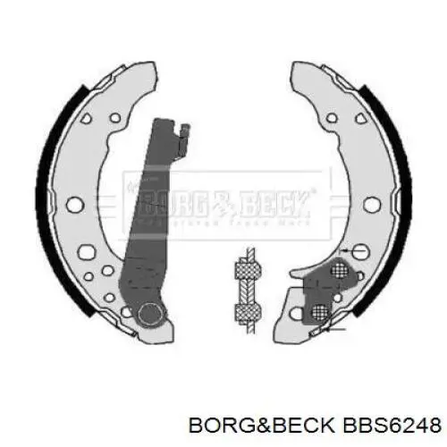 Задние барабанные колодки BBS6248 Borg&beck