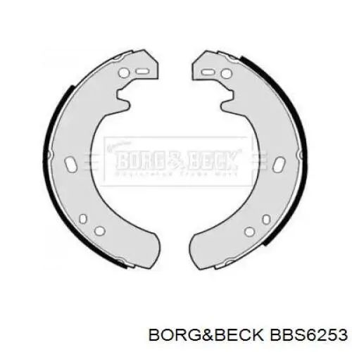 Задние барабанные колодки BBS6253 Borg&beck