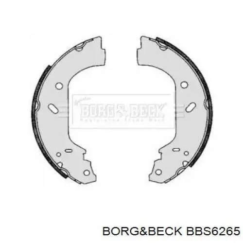 BBS6265 Borg&beck колодки тормозные задние барабанные