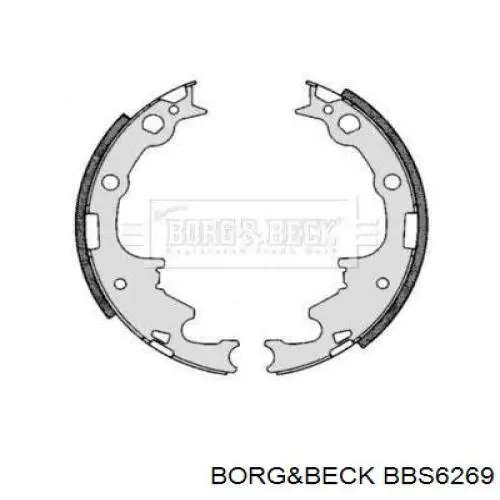 Задние барабанные колодки BBS6269 Borg&beck