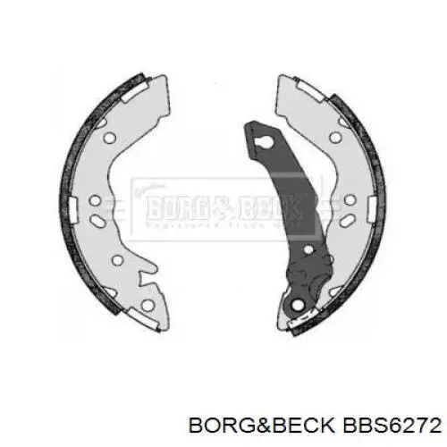 Задние барабанные колодки BBS6272 Borg&beck