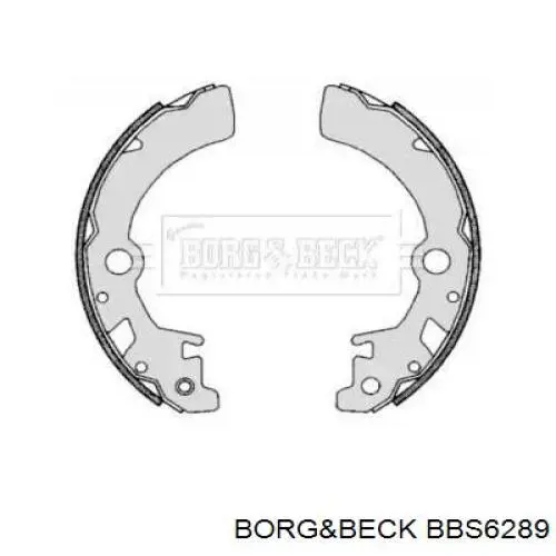 Задние барабанные колодки BBS6289 Borg&beck