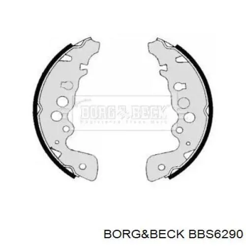 Задние барабанные колодки BBS6290 Borg&beck