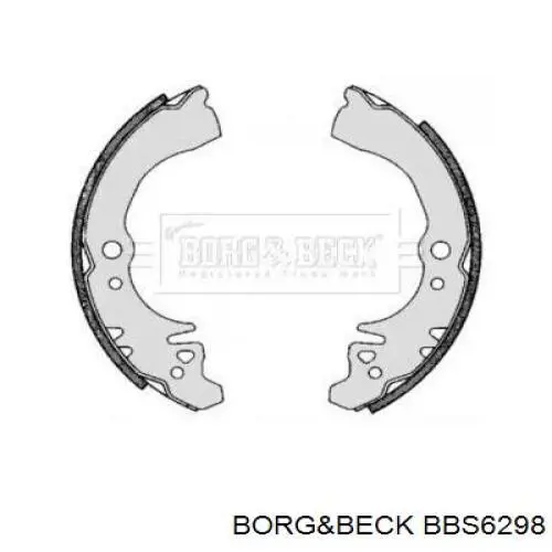 Задние барабанные колодки BBS6298 Borg&beck