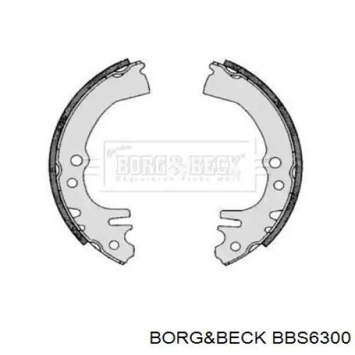 Задние барабанные колодки BBS6300 Borg&beck