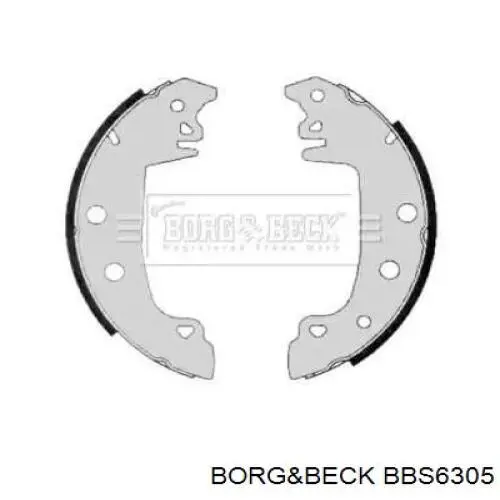 BBS6305 Borg&beck колодки тормозные задние барабанные