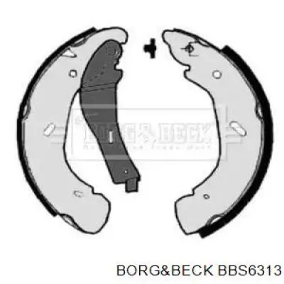 Колодки тормозные задние барабанные Borg&beck BBS6313