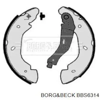 Задние барабанные колодки BBS6314 Borg&beck