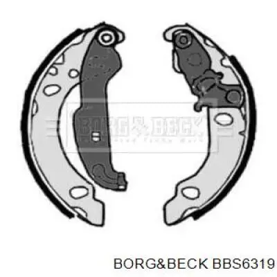 Задние барабанные колодки BBS6319 Borg&beck