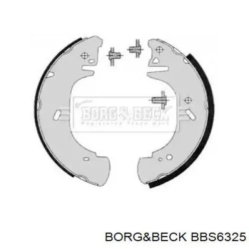 Задние барабанные колодки BBS6325 Borg&beck