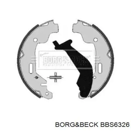 Задние барабанные колодки BBS6326 Borg&beck