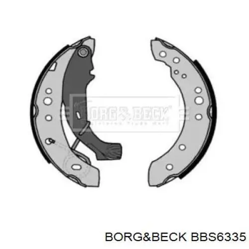 Задние барабанные колодки BBS6335 Borg&beck