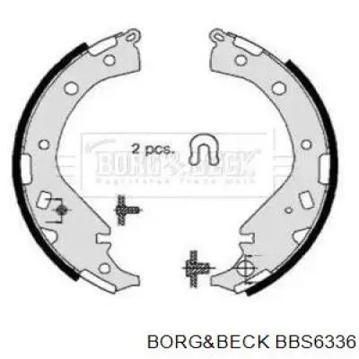 Задние барабанные колодки BBS6336 Borg&beck