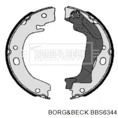 Задние барабанные колодки BBS6344 Borg&beck