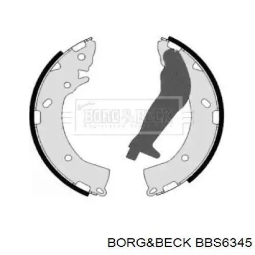 Задние барабанные колодки BBS6345 Borg&beck