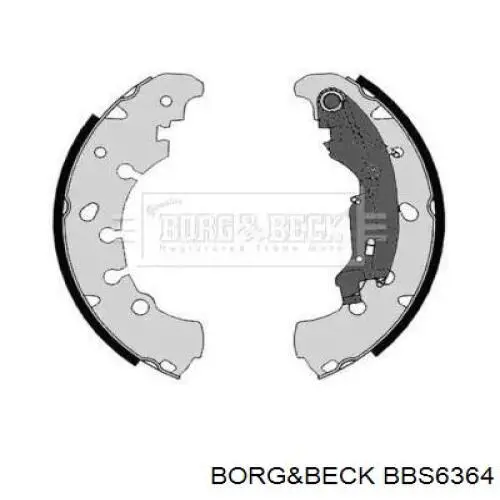 Задние барабанные колодки BBS6364 Borg&beck