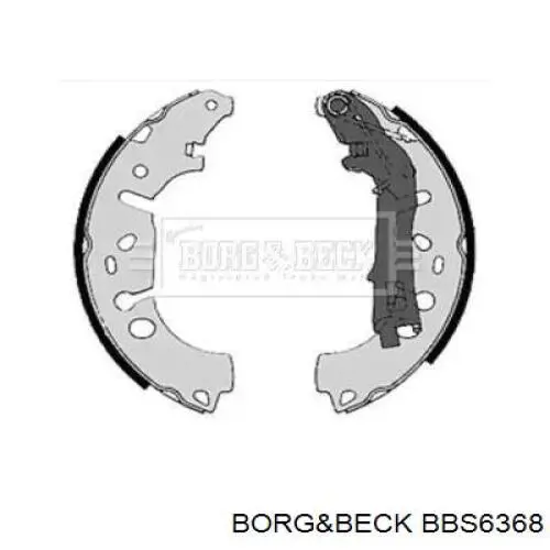 Колодки тормозные задние барабанные Borg&beck BBS6368