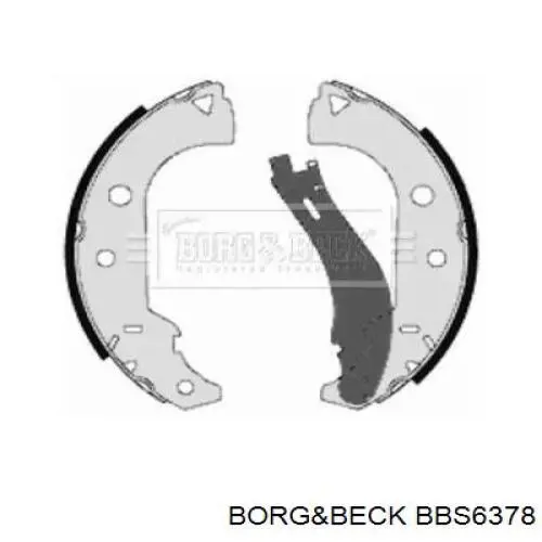 Задние барабанные колодки BBS6378 Borg&beck