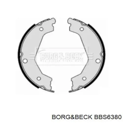BBS6380 Borg&beck колодки ручника (стояночного тормоза)