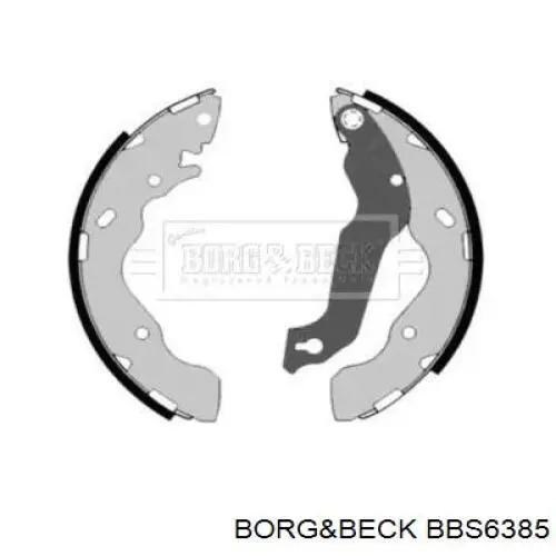 Задние барабанные колодки BBS6385 Borg&beck