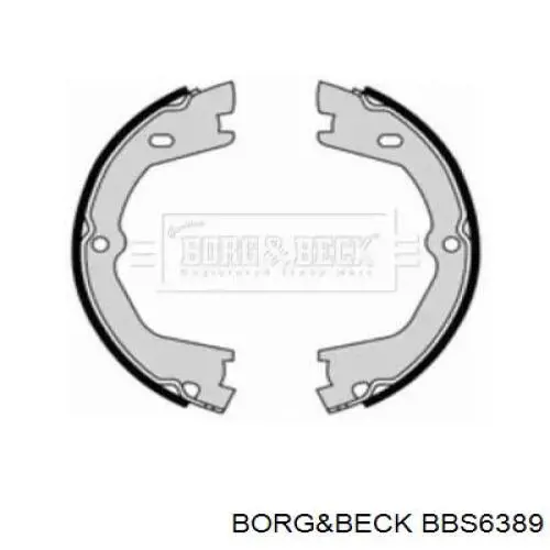 BBS6389 Borg&beck колодки тормозные задние барабанные