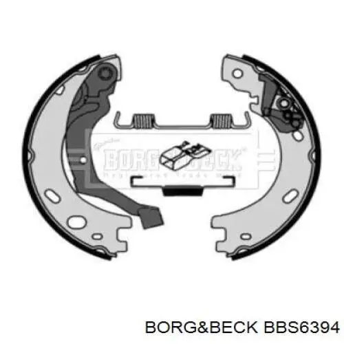 BBS6394 Borg&beck колодки ручника (стояночного тормоза)