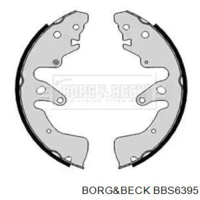 Колодки тормозные задние барабанные Borg&beck BBS6395