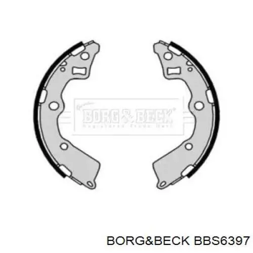 Задние барабанные колодки BBS6397 Borg&beck