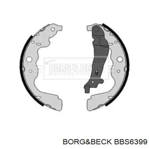 BBS6399 Borg&beck sapatas do freio traseiras de tambor