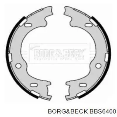 Колодки ручника BBS6400 Borg&beck