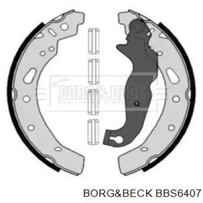 Задние барабанные колодки BBS6407 Borg&beck