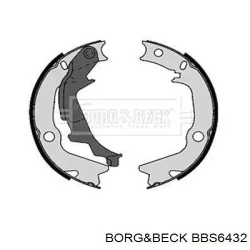 Колодки ручника BBS6432 Borg&beck