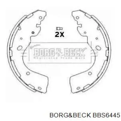 Задние барабанные колодки BBS6445 Borg&beck