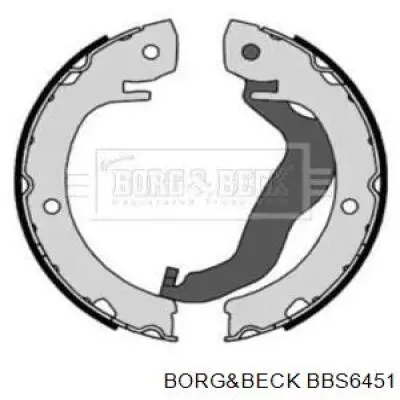 Колодки ручника BBS6451 Borg&beck