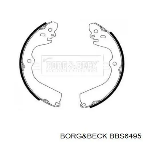 Задние барабанные колодки BBS6495 Borg&beck