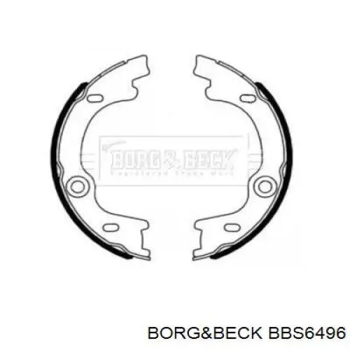 Колодки ручника BBS6496 Borg&beck