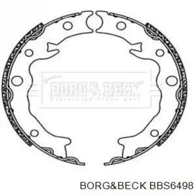 BBS6498 Borg&beck sapatas do freio de estacionamento