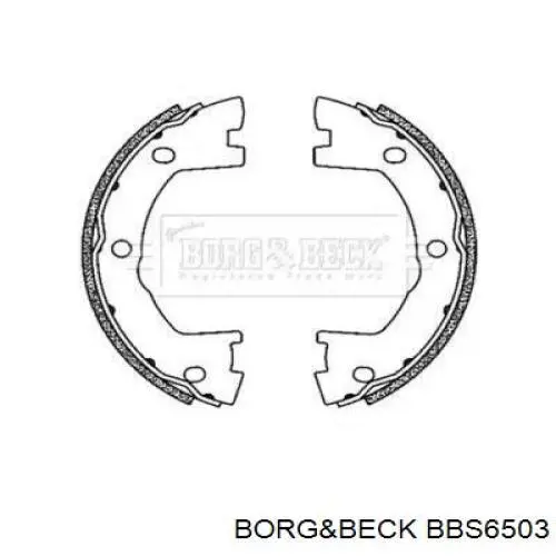 Задние барабанные колодки BBS6503 Borg&beck