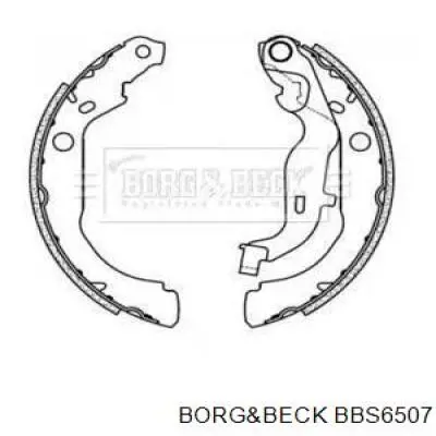 Задние барабанные колодки BBS6507 Borg&beck