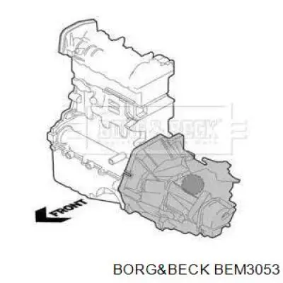 Задняя опора двигателя BEM3053 Borg&beck