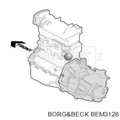 Левая подушка двигателя BEM3128 Borg&beck