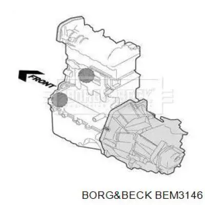 Сайлентблок (подушка) передней балки (подрамника) Borg&beck BEM3146