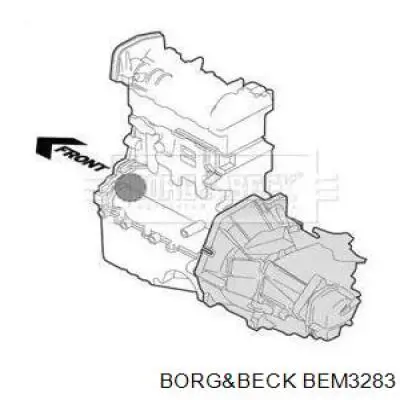 Левая/правая опора двигателя BEM3283 Borg&beck