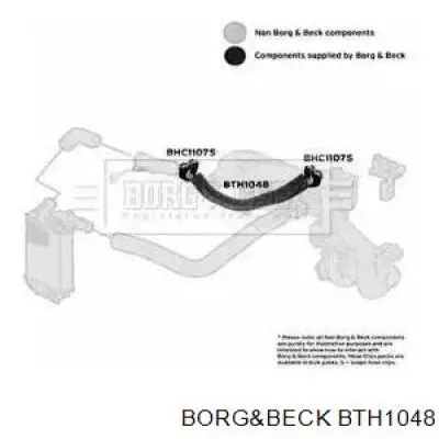 BTH1048 Borg&beck mangueira (cano derivado direita de intercooler)