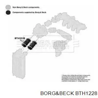Шланг (патрубок) интеркуллера Borg&beck BTH1228