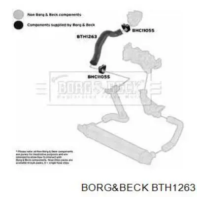 Mangueira (cano derivado) superior direita de intercooler para Citroen Nemo 